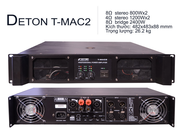 Main 2 kênh DETON T-MAC2