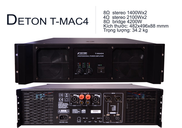 Main 2 kênh DETON T-MAC4