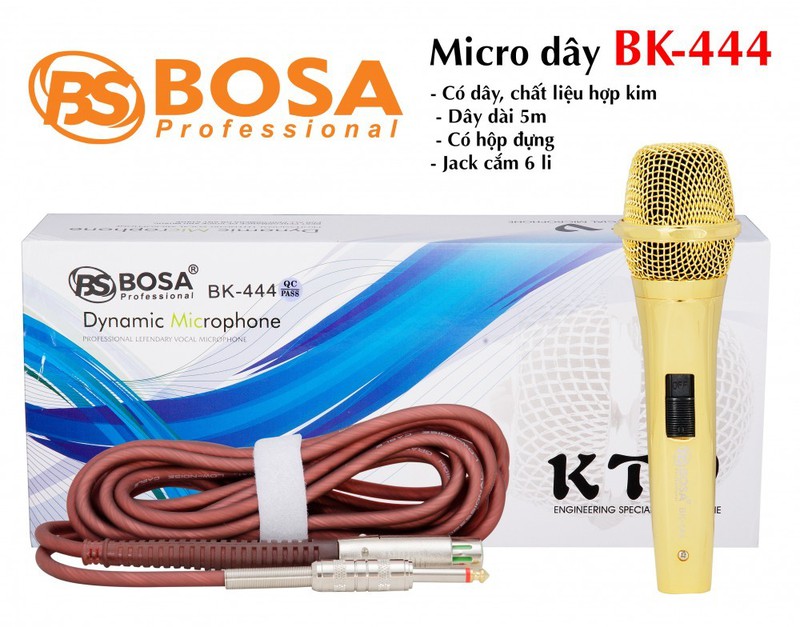 Micro Karaoke Có Dây BOSA BK444