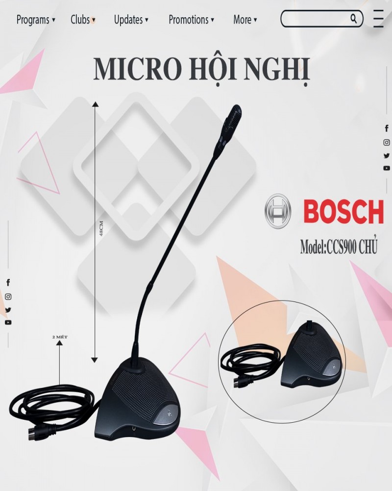 MICRO HỘI NGHỊ BOSCH CCS900